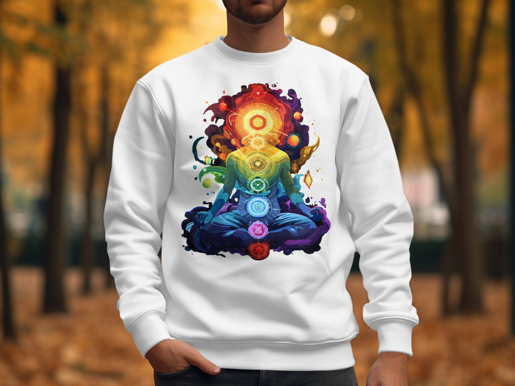 Colorful Chakra Meditation Design Sweatshirt Product