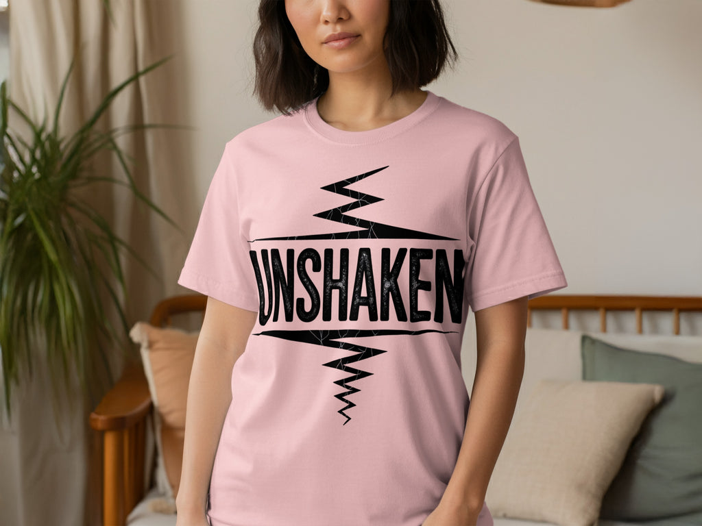 Unshaken Graphic Tee with Bold Statement Design