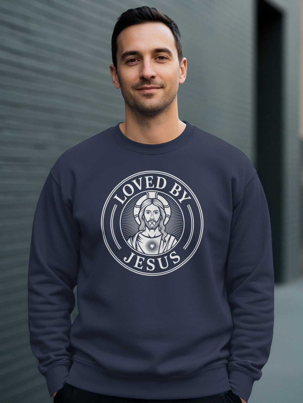 Loved By Jesus Graphic Sweatshirt Product