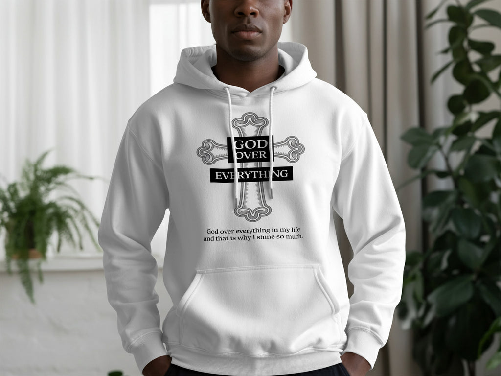 God Over Everything Cross Graphic Hoodie