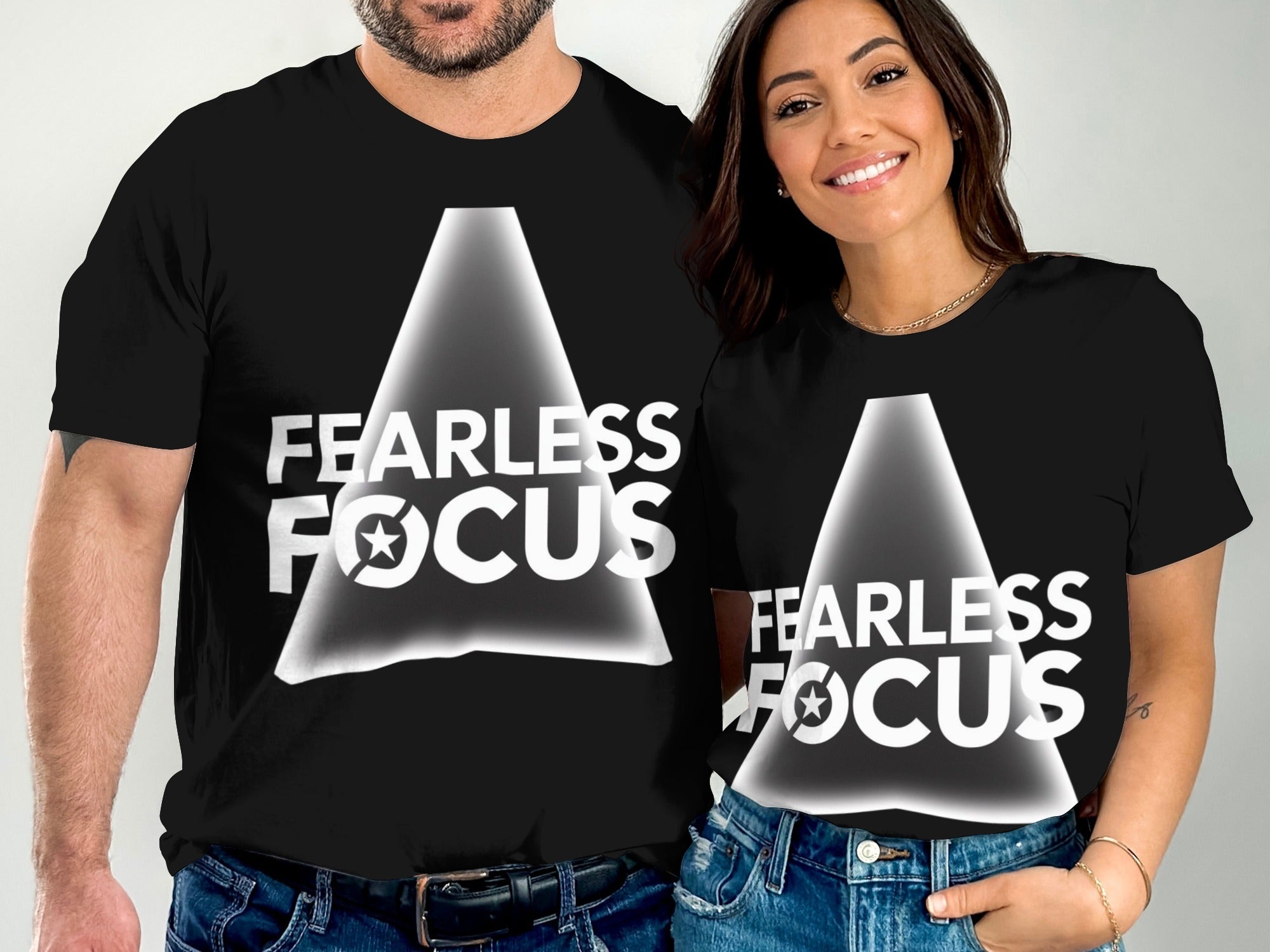 Fearless Focus Inspiring Graphic Tee Shirt