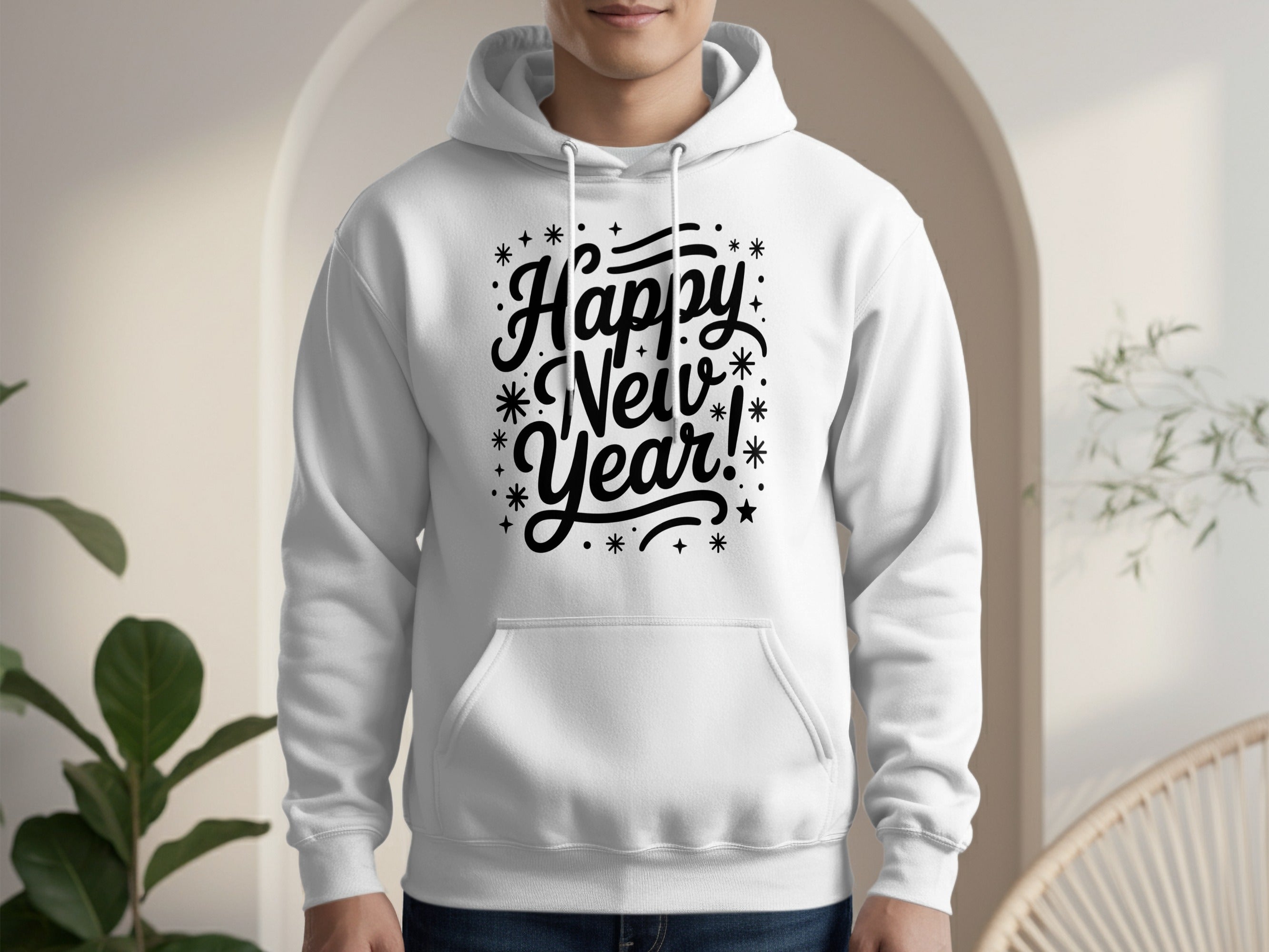 Happy New Year Graphic Printed Hoodie Product
