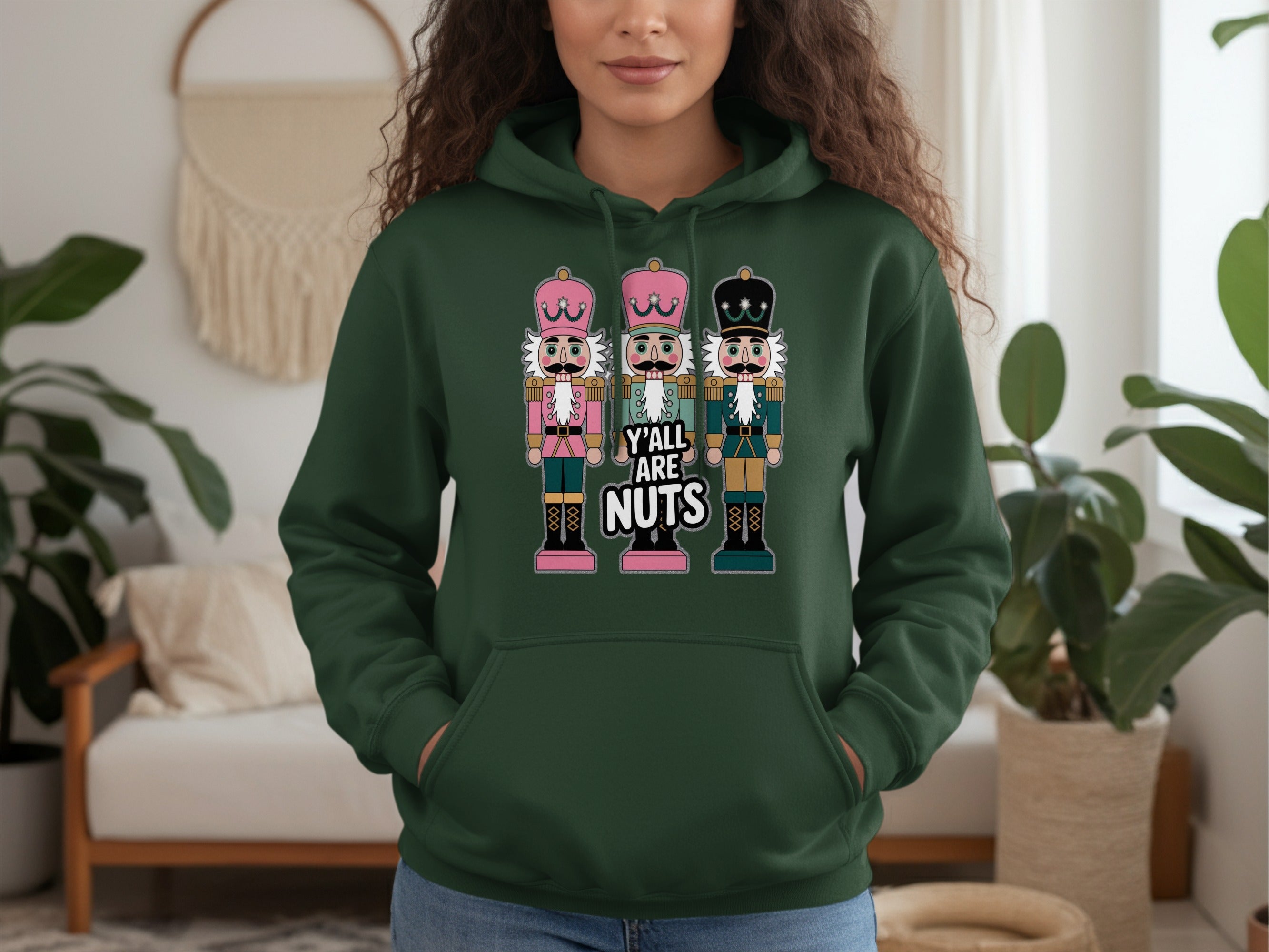 Y'all Are Nuts Resplendent Nutcracker Hoodie