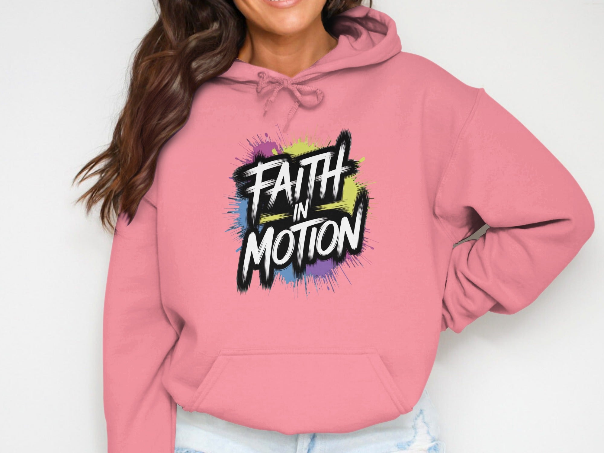 Faith in Motion Graphic Print Hoodie