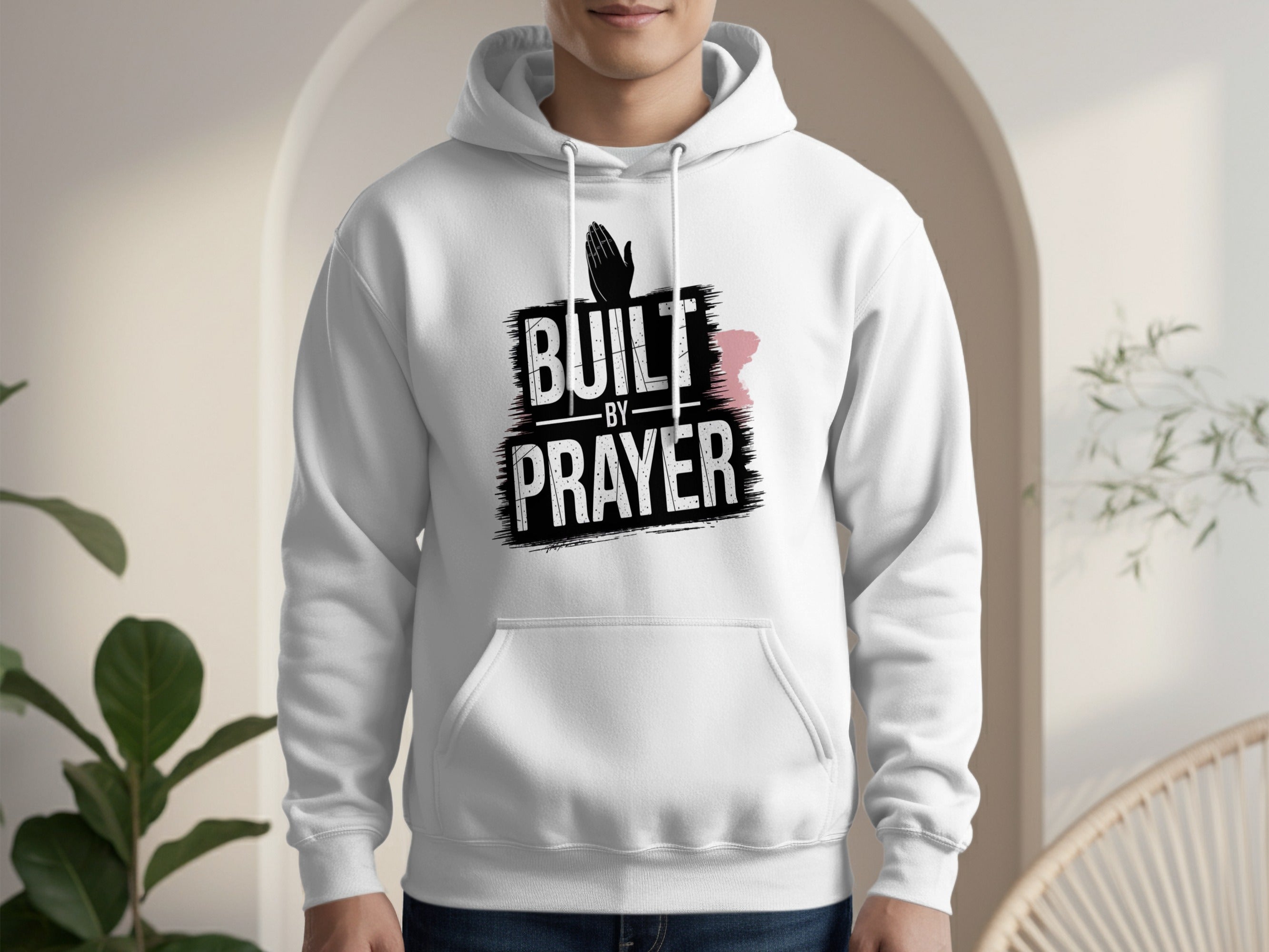 Built By Prayer Comfortable Hoodie Fashionable Apparel