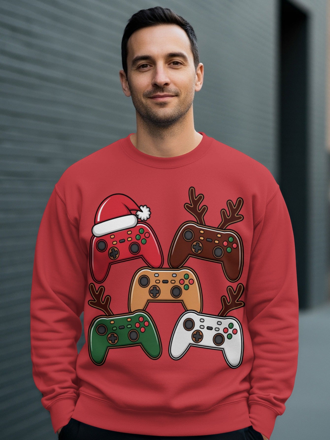 Christmas Themed Gamer Holiday Sweatshirt Product