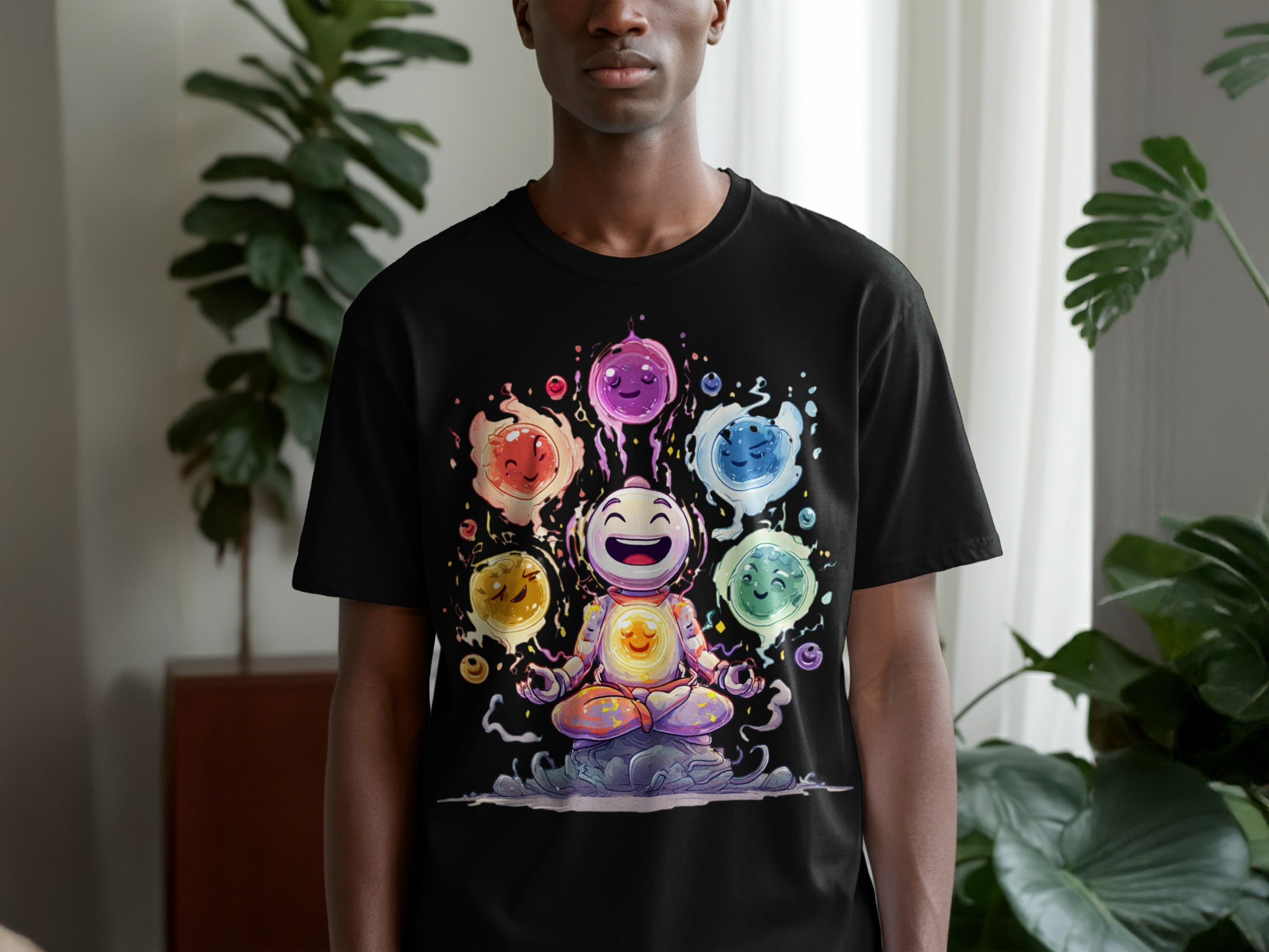Vibrant Mystic Meditation Graphic T-Shirt Product