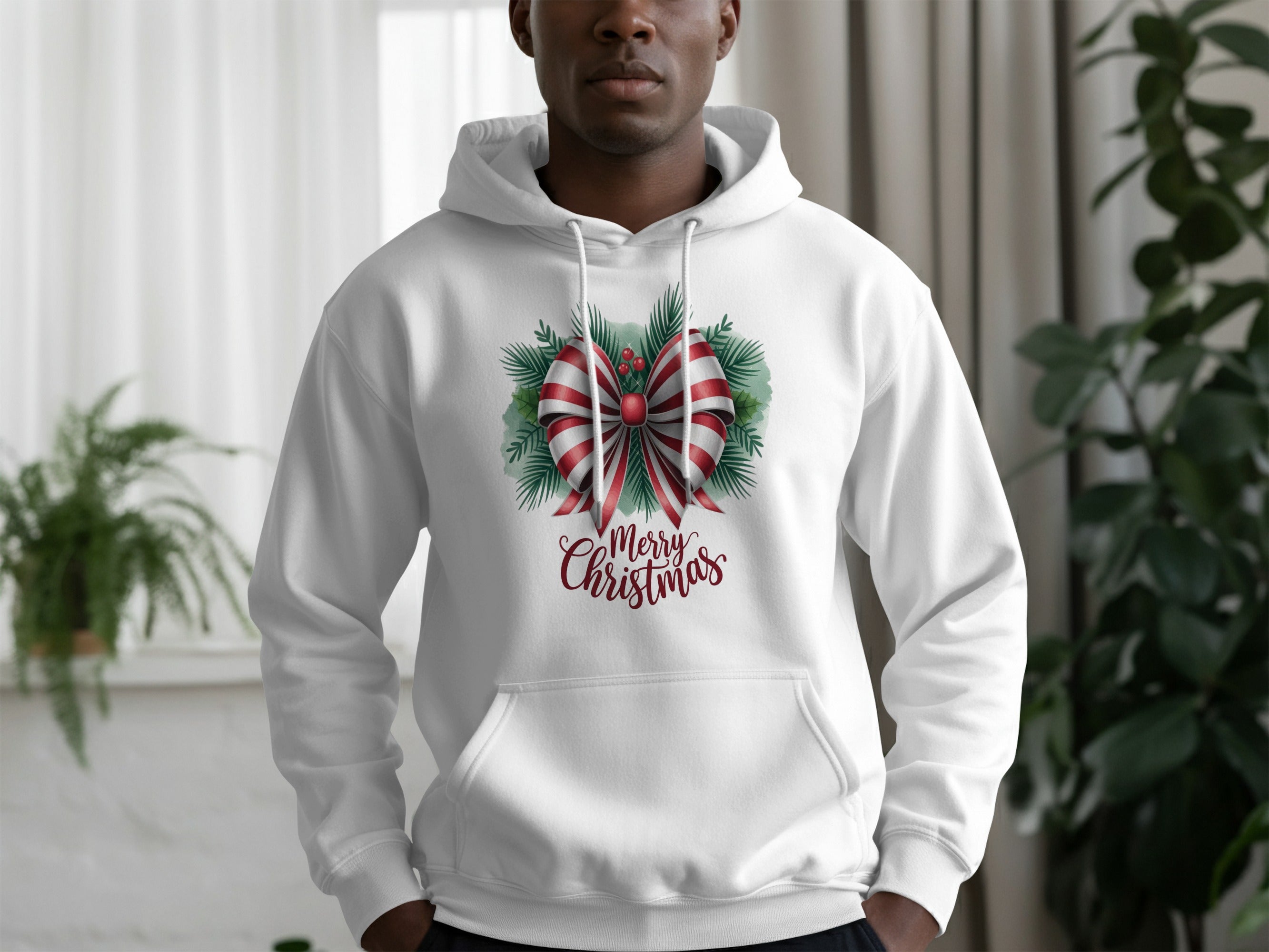 Festive Merry Christmas Graphic Holiday Hoodie