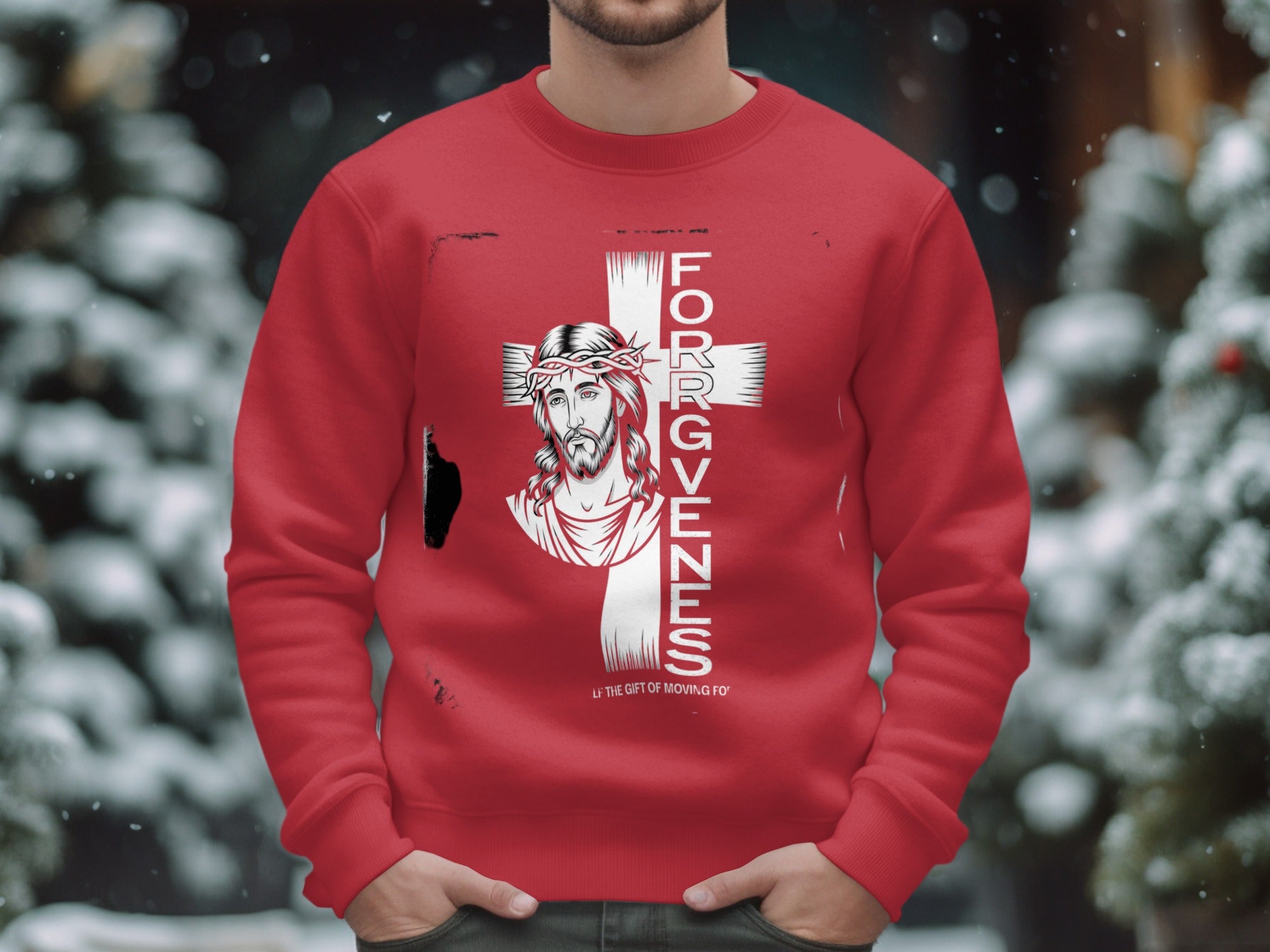 Forgiveness Moving On Jesus Graphic Sweatshirt product