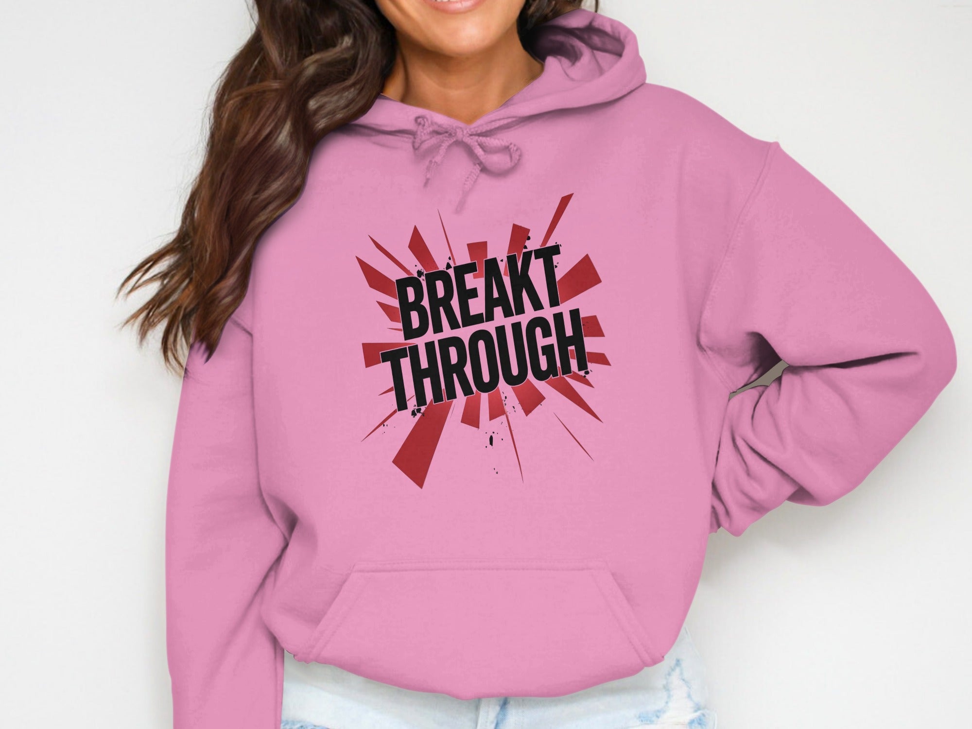 Breakthrough Graphic Hoodie for Stylish Casual Wear