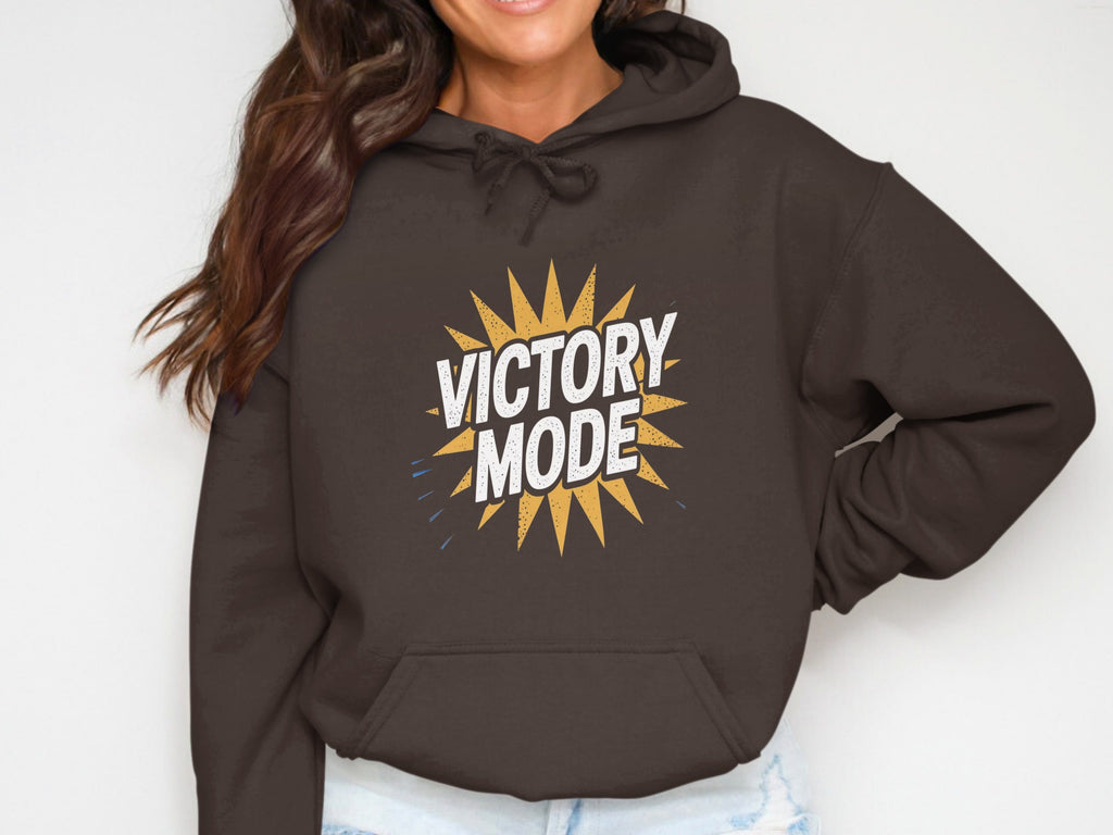 Victory Mode Graphic Hoodie Trendy Casual Wear