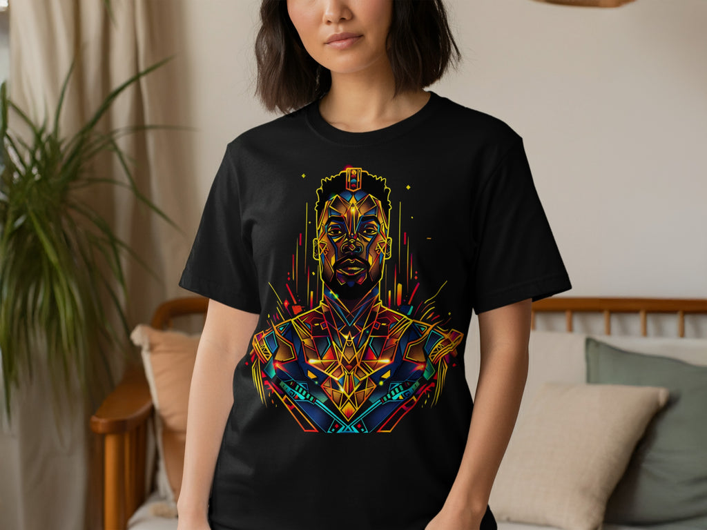 Vibrant Afro-Futuristic Themed Graphic Tee