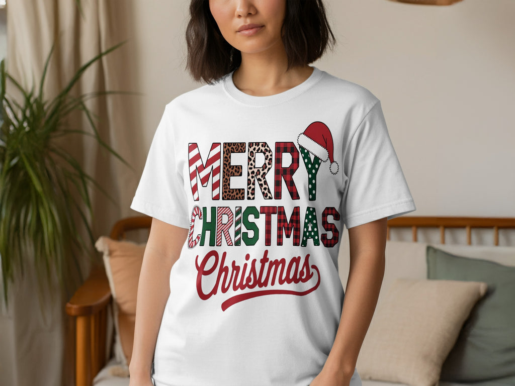 Festive Merry Christmas T-Shirt Ideal for Holiday Cheer