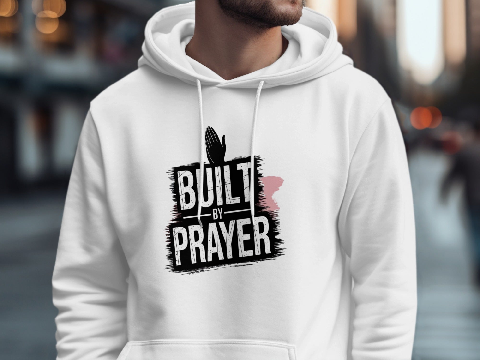 Built By Prayer Graphic Design Hoodie