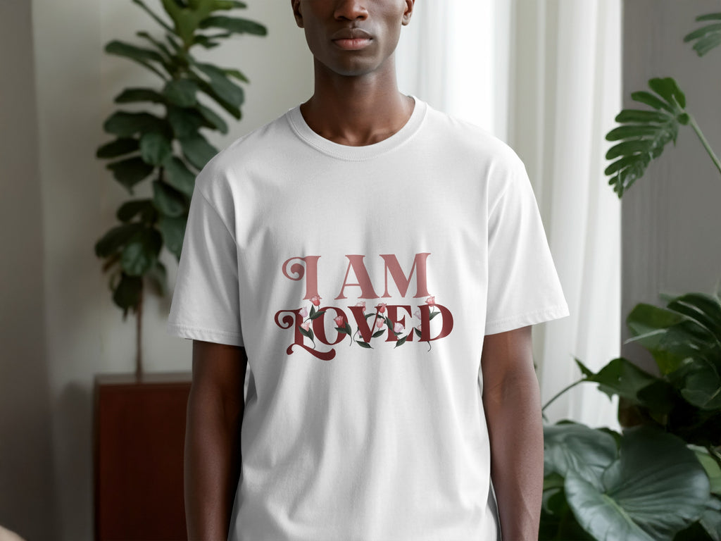 I AM LOVED Graphic Tees with Positive Message