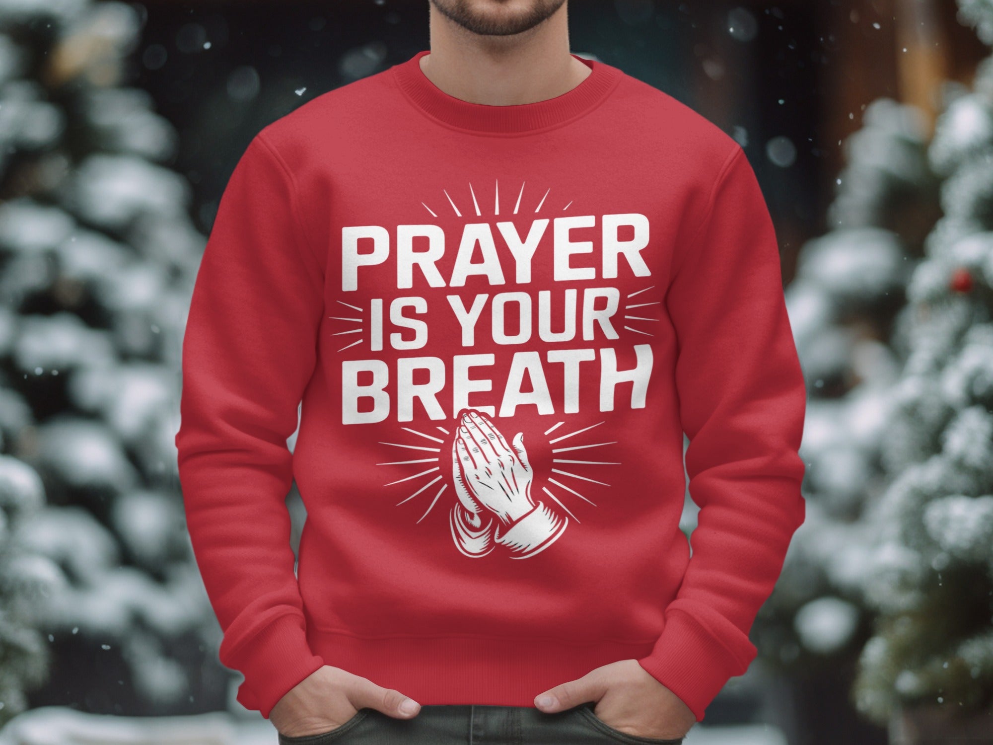 Prayer Is Your Breath Sweatshirt Product