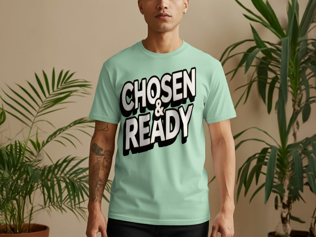 Chosen and Ready Motivational Statement T-shirt