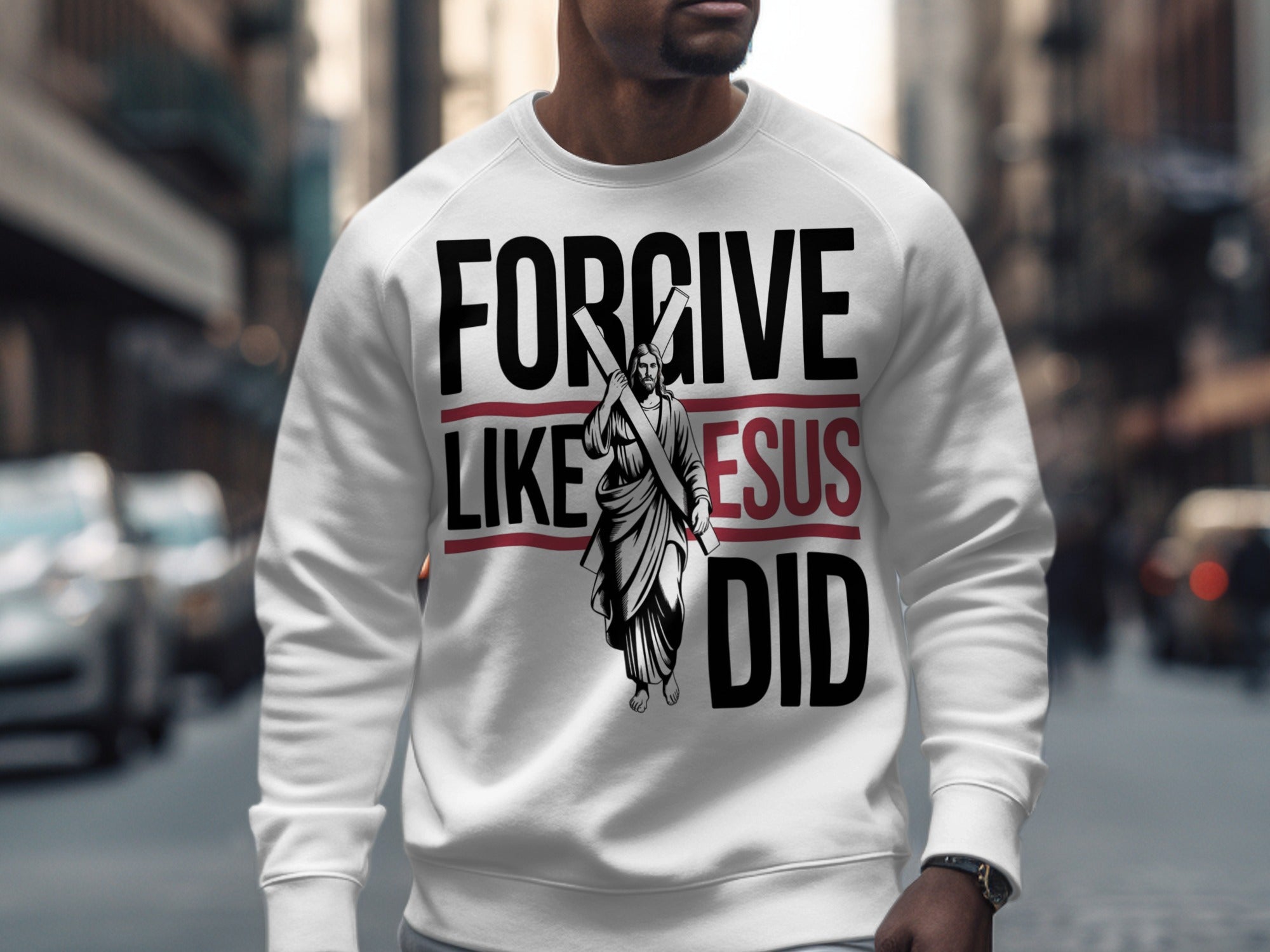 Forgive Like Jesus Did Motivational Sweater