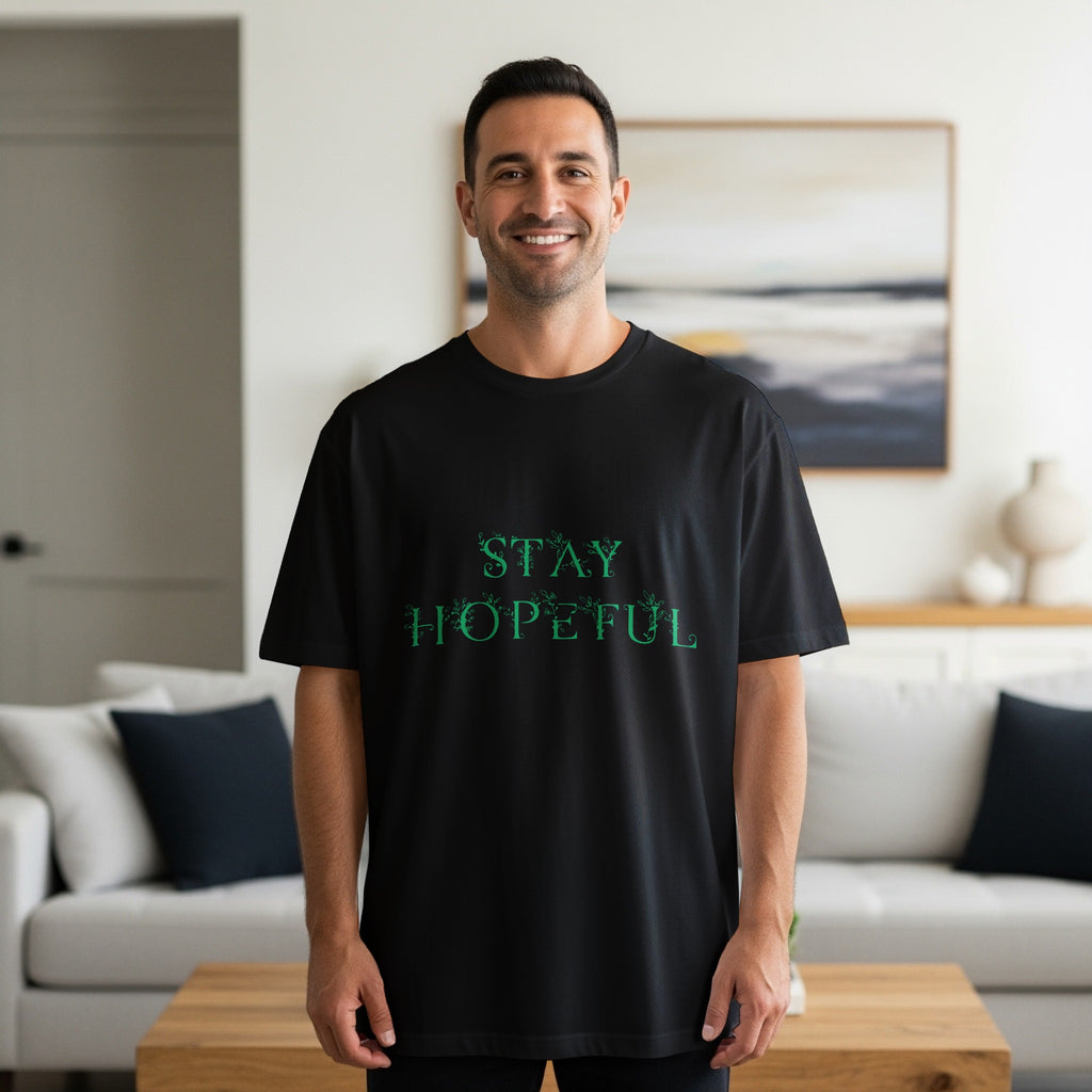 Stay Hopeful Black Graphic Tee