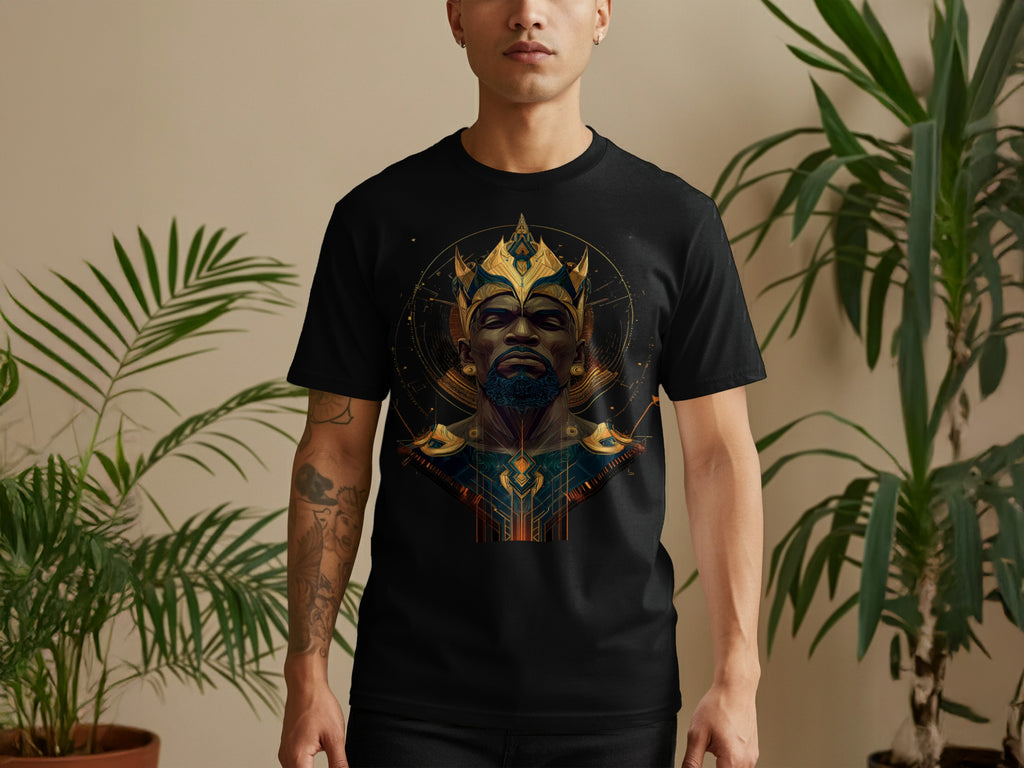 King-Inspired Graphic Tee with Bold Artistic Design