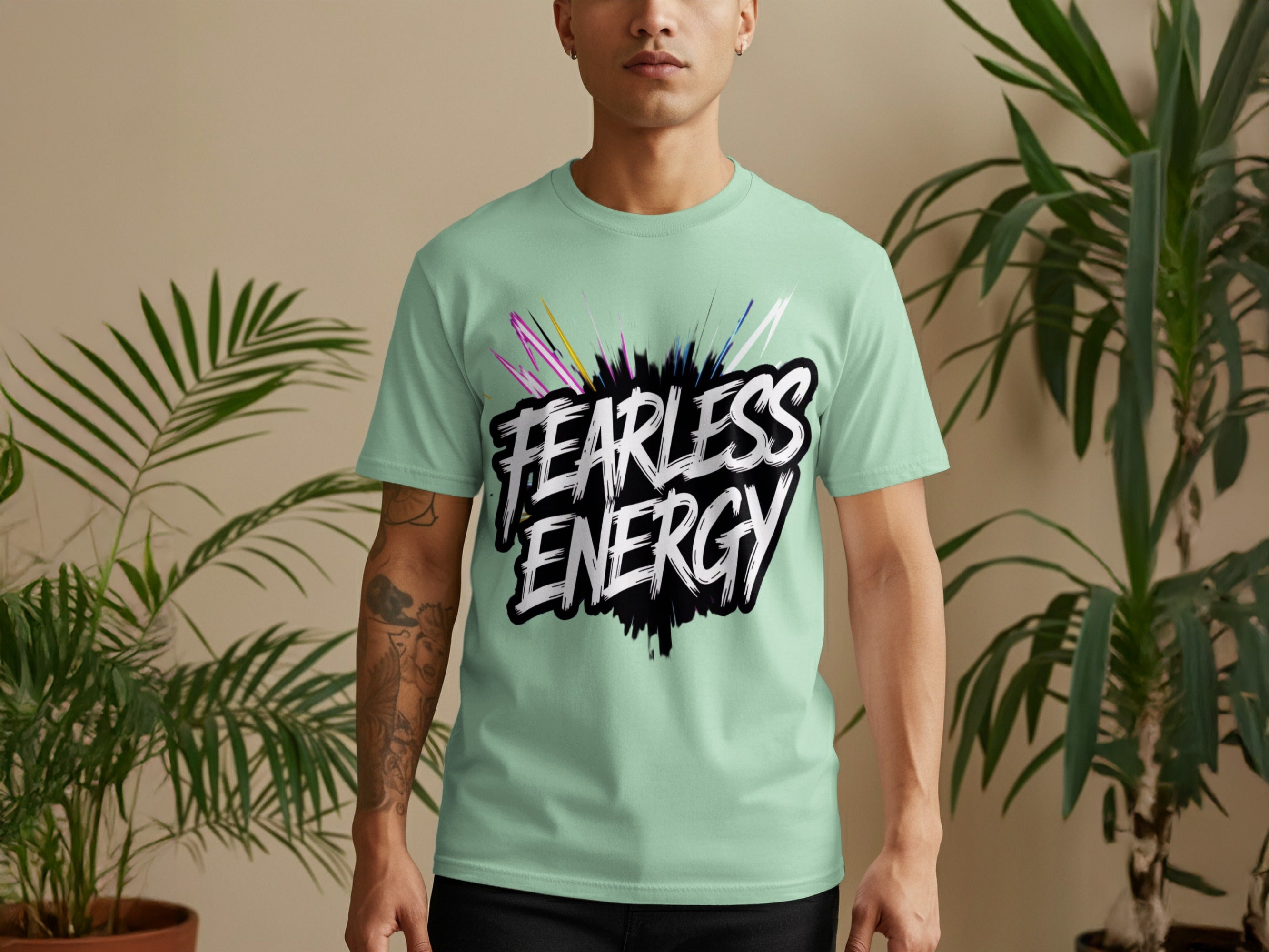Fearless Energy Motivational Graphic Tee product