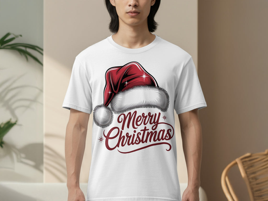 Merry Christmas Santa Hat Graphic T-shirt product