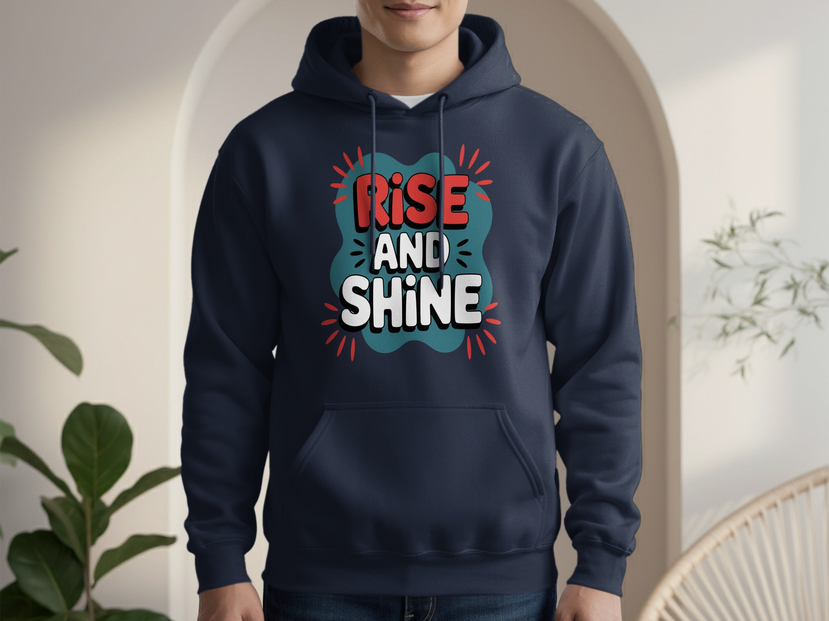 Rise and Shine Graphic Hoodie for Casual Wear