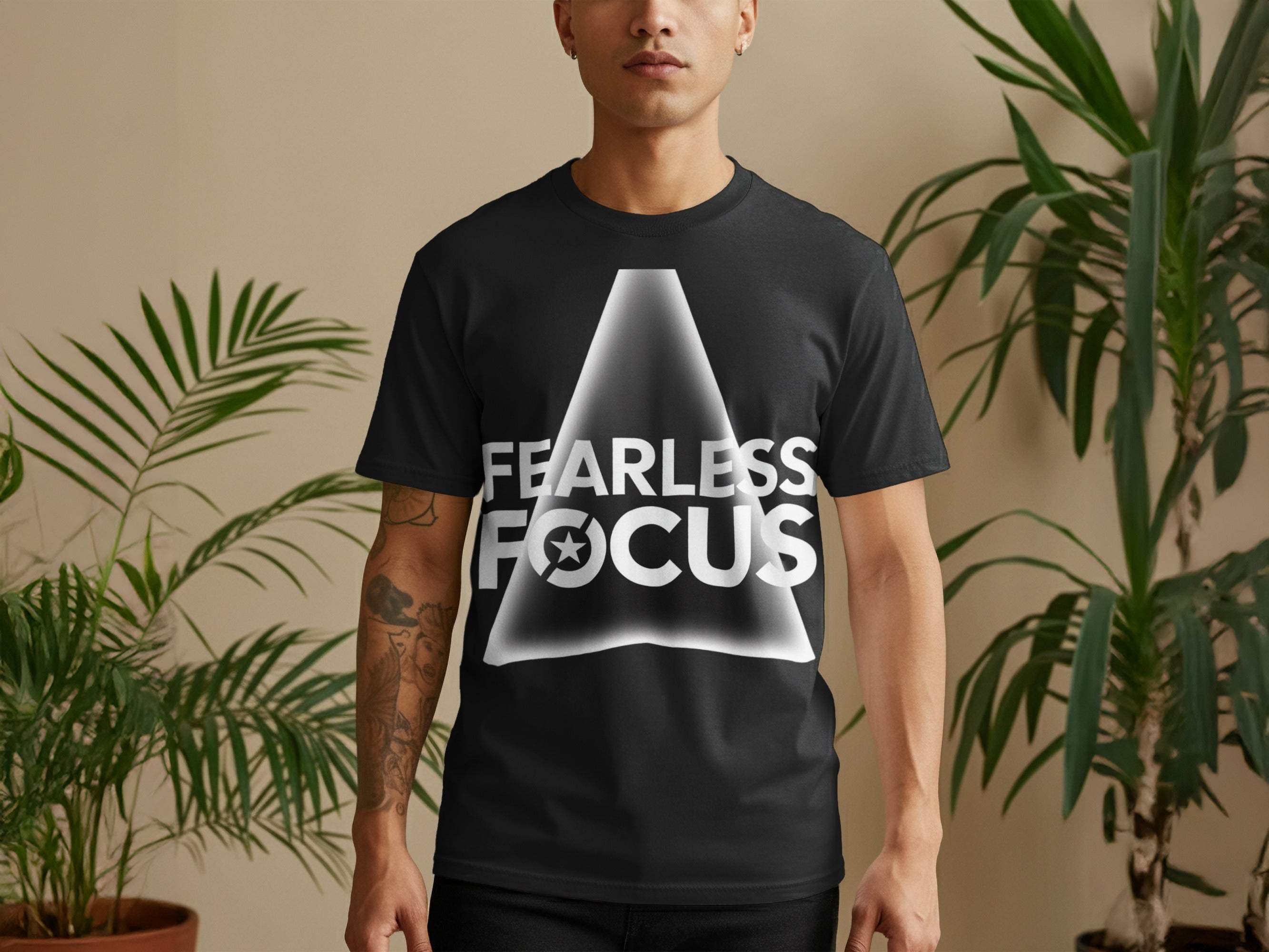 Fearless Focus Motivational Graphic T-Shirt