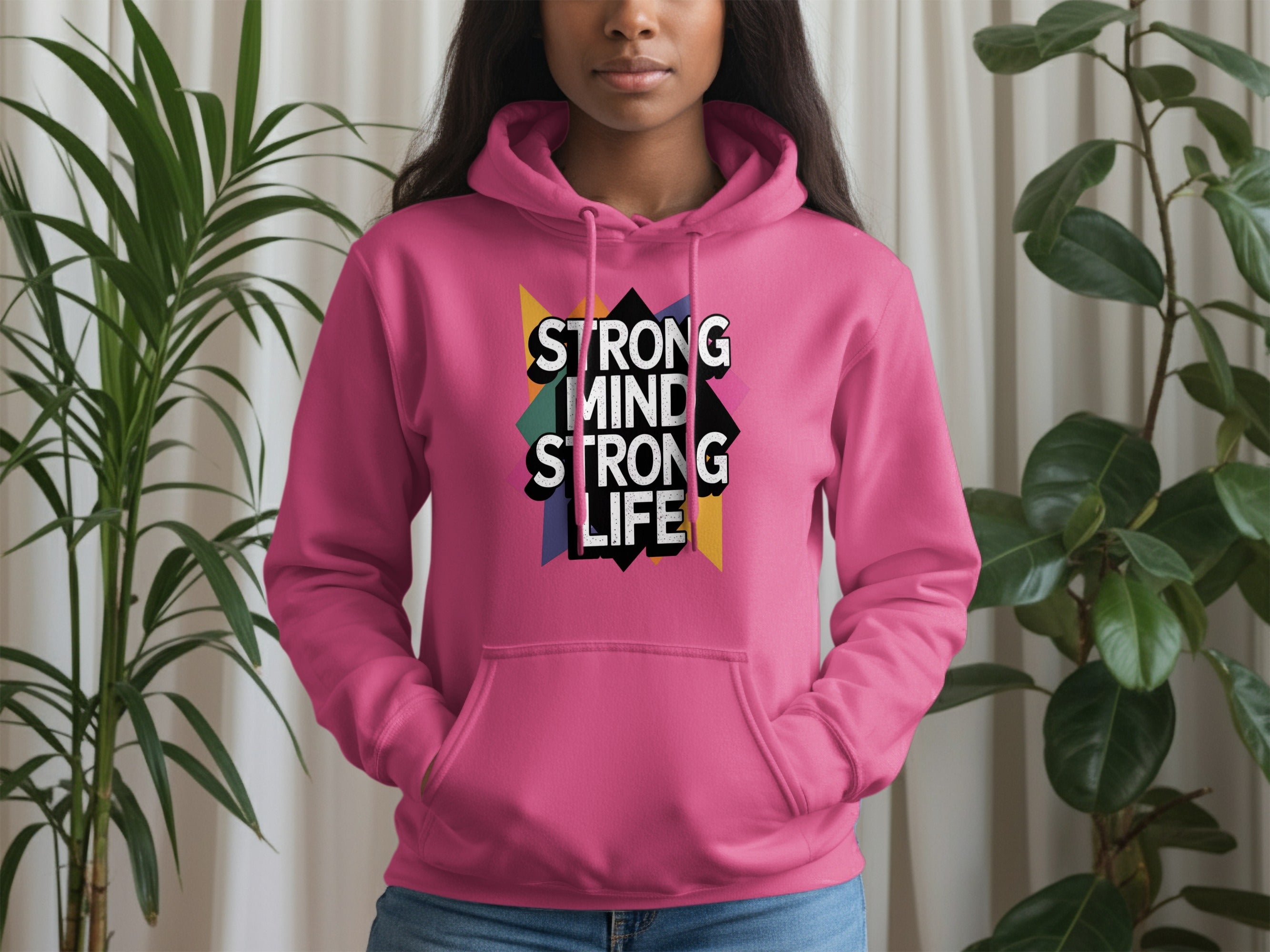 Strong Mind Strong Life Graphic Hoodie