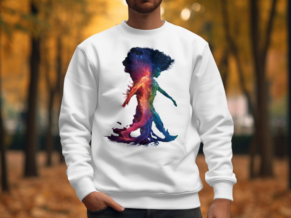 Vibrant Autumn Artistic Abstract Design Sweatshirt