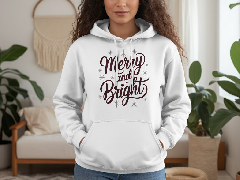 Merry and Bright Festive Graphic Hoodie Product