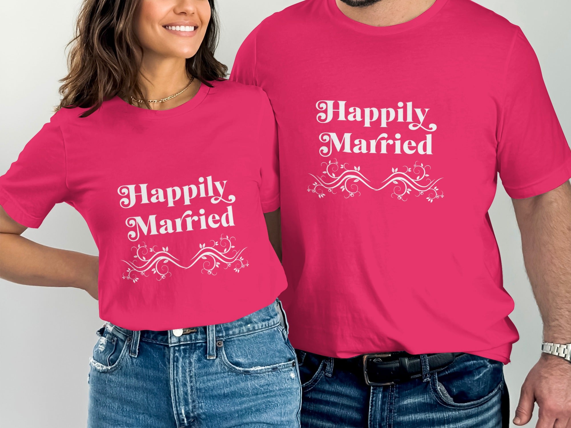 Happily Married Graphic Tee for Couples